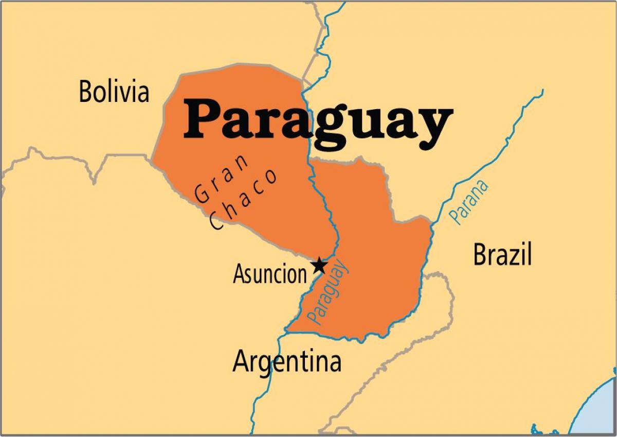 hovedstaden i Paraguay kort